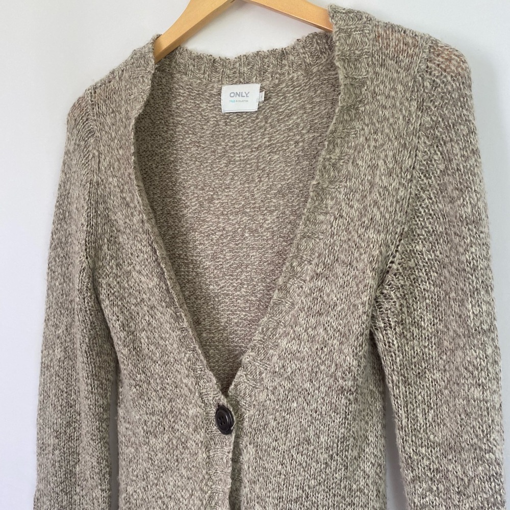 Only madison x-long knit acrylic cardigan